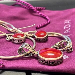 Silpada 925 Silver Necklace Earrings Set